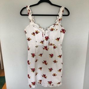 Floral dress with think straps